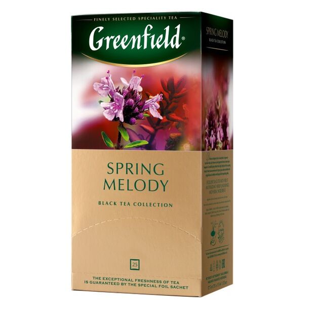 Чай "Greenfield" Spring Melody 1,5гр.х25шт.х10п., пакет  25 (20201875), фото  | SNABZHENIE.com.ua