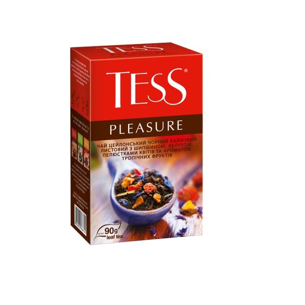 Чай черний PLEASURE 90г, "Tess", лист  Tess, фото  | SNABZHENIE.com.ua
