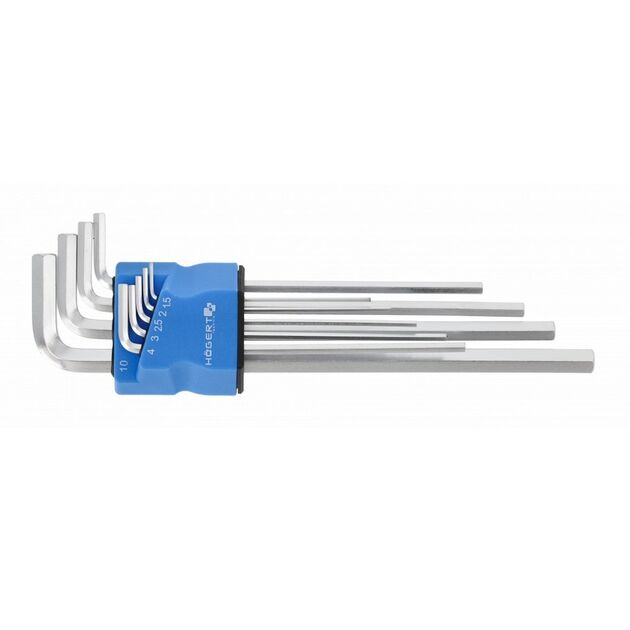 Набір ключів шестиранних подовжених  1.5 - 10 (HT1W822), фото  | SNABZHENIE.com.ua