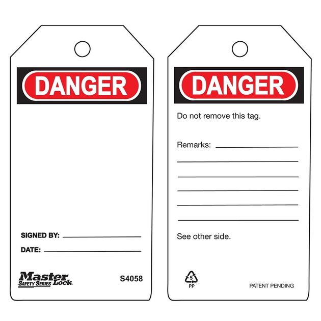 Бірка блокіраторна S4058   (Master Lock), фото  | SNABZHENIE.com.ua