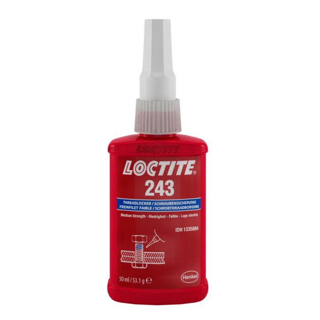 Loctite 243 фіксатор різьби середньої міцності  Середня (Loctite 243), фото  | SNABZHENIE.com.ua