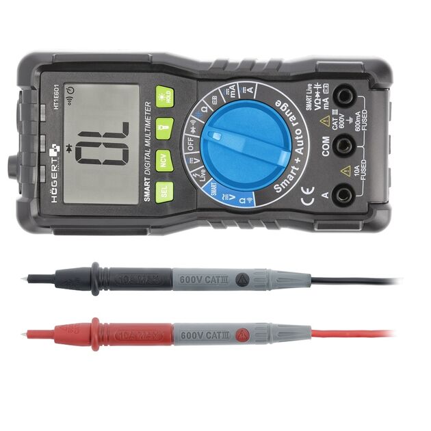 Цифровий мультиметр з технологією SMART  0 - 600 (HT1E601), фото  | SNABZHENIE.com.ua