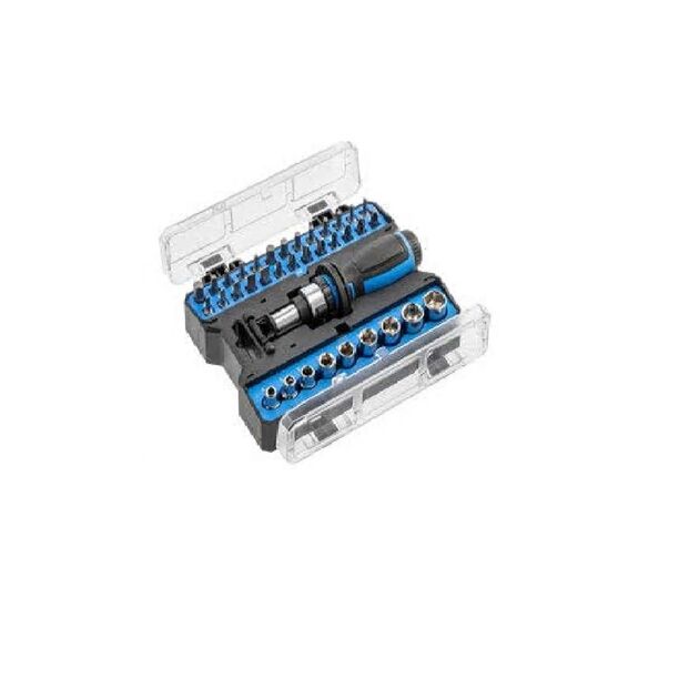 Реверсивна викрутка з набором насадок  36 (HT1S101), фото  | SNABZHENIE.com.ua