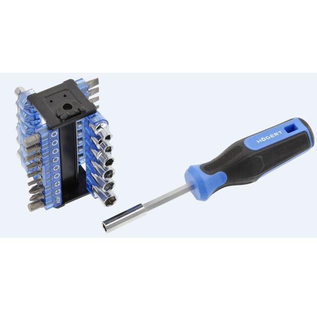 Набір викруток та біт, 34 пр.  SL/PH/PZ/TORX/HEX (HT1S100), фото  | SNABZHENIE.com.ua