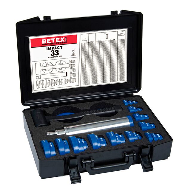 Набір інструментів для монтажу BETEX Impact 33   (Impact 33), фото  | SNABZHENIE.com.ua