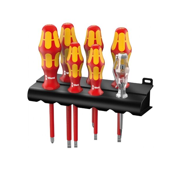 Набір викруток діалектричних з індикаторм напруги  Металева стійка (006148), фото  | SNABZHENIE.com.ua