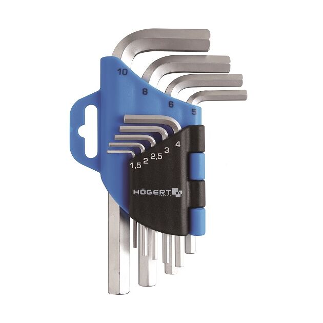 Набір шестигранних Г-подібних ключів  1.5 - 10 (HT1W802), фото  | SNABZHENIE.com.ua