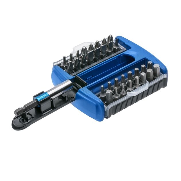 Набір біт з бітотримачем, 33 шт.  SL/PH/PZ/TORX/HEX (HT1S402), фото  | SNABZHENIE.com.ua