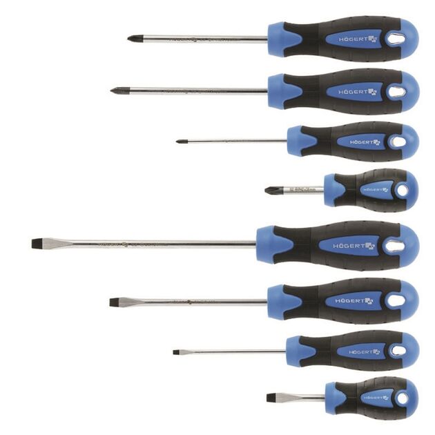 Набір викруток 8 шт., сталь S2  SL/PH (HT1S096), фото  | SNABZHENIE.com.ua