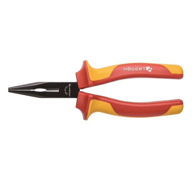 Пасатижі (плоскогубці) ізольовані подовжені з прямими напівкруглими губками  160 (HT1P913), фото  | SNABZHENIE.com.ua