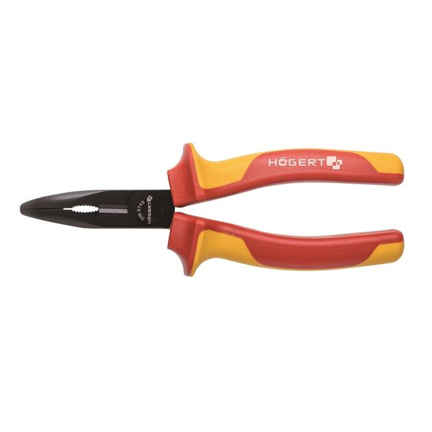 Пасатижі (плоскогубці) ізольовані подовжені з напівкруглими вигнутими губками  160 (HT1P919), фото  | SNABZHENIE.com.ua