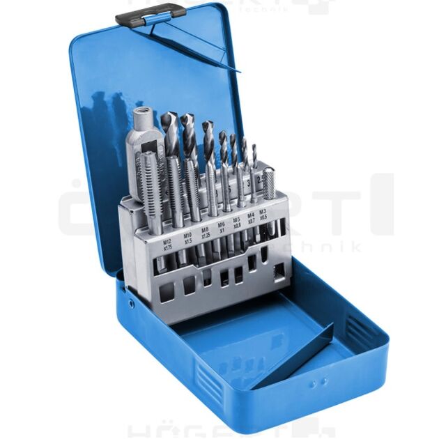 Набір мітчиків і свердл 15 шт.  HSS (HT3B581), фото  | SNABZHENIE.com.ua