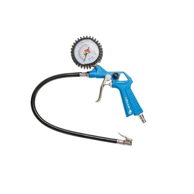 Пістолет для накачки з манометром 1/4"  450 (HT4R757), фото  | SNABZHENIE.com.ua