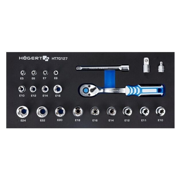 Набір інструментів з трищіткою, 22 шт. EVA  21 (HT7G127), фото  | SNABZHENIE.com.ua