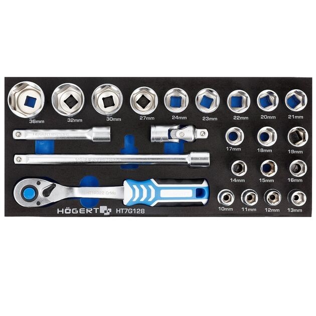 Набір інструментів з трищіткою , 23 шт. EVA  23 (HT7G128), фото  | SNABZHENIE.com.ua