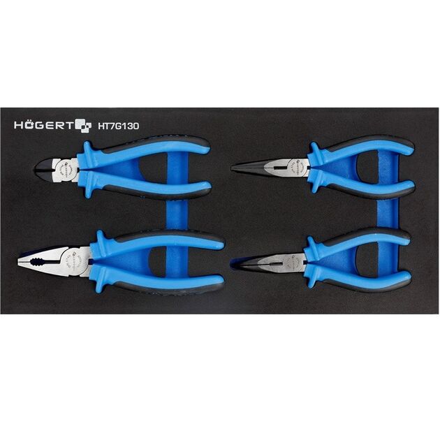 Набір шарнірно-губцевого інструменту, 4 шт. EVA  4 (HT7G130), фото  | SNABZHENIE.com.ua