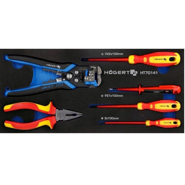 Набір інструментів ізол. в SOS ложементах  6 (HT7G141), фото  | SNABZHENIE.com.ua