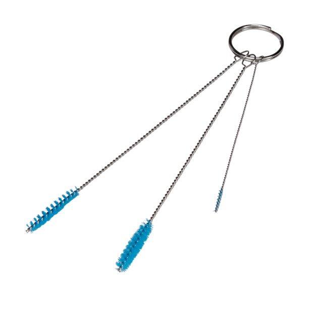 Набір щіток в кількості 3-х штук, діаметром 2, 5, 6 мм  Поліестер;Нержавіюча сталь (AISI 304) (5362), фото  | SNABZHENIE.com.ua