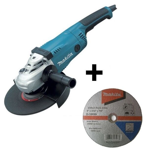 Кутова шліфмашина, “болгарка“ та відрізний диск по сталі  230 (GA9020RFD-18699), фото  | SNABZHENIE.com.ua