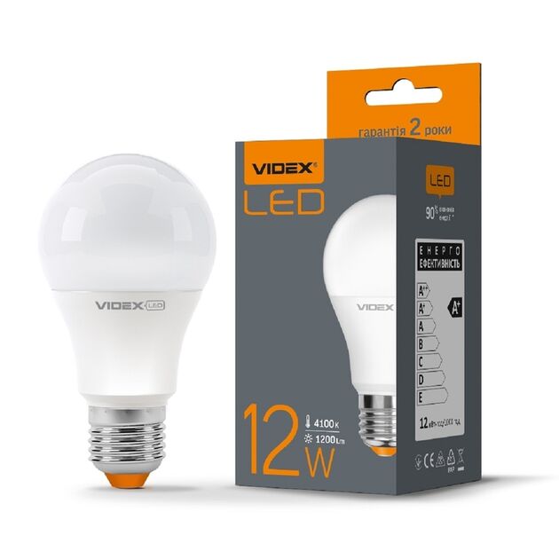 LED лампа VIDEX A60e 12W E27 4100K 220V  LED (VL-A60e-12274), фото  | SNABZHENIE.com.ua