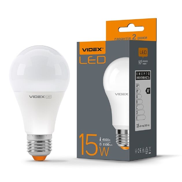 LED лампа VIDEX A65e 15W E27 4100K 220V  LED (VL-A65e-15274), фото  | SNABZHENIE.com.ua