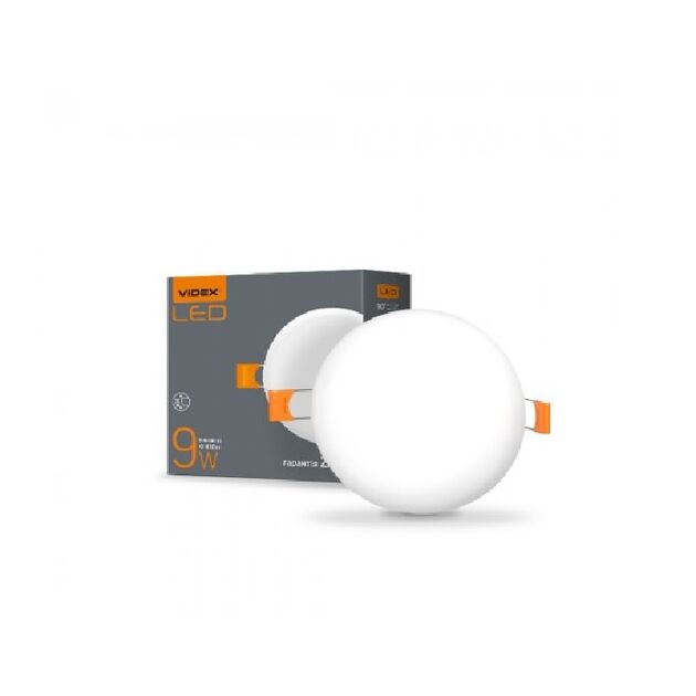 LED світильник безрамковий круглий VIDEX 9W 4100K 220V  9 (VL-DLFR-094), фото  | SNABZHENIE.com.ua