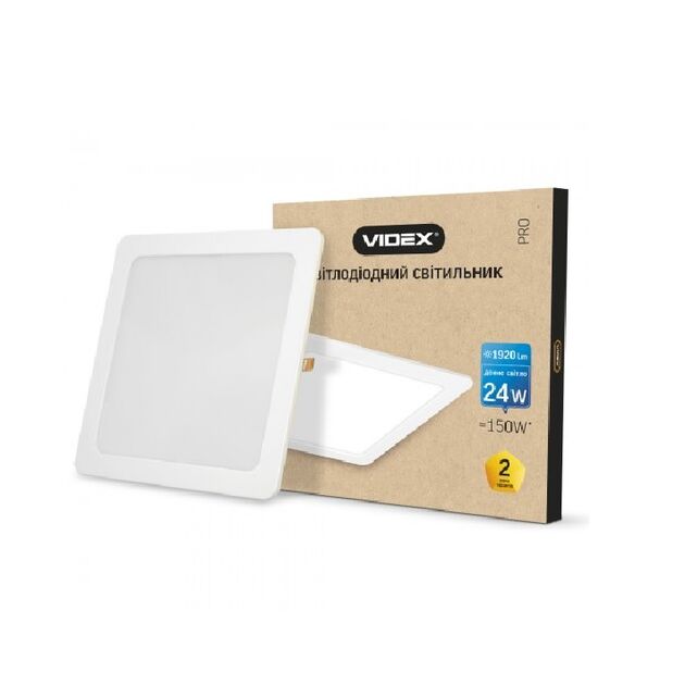 LED світильник вбудований квадрат VIDEX 24W 5000K 220V  24 (VL-DLS-245), фото  | SNABZHENIE.com.ua