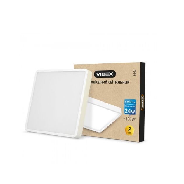 LED світильник накладної квадрат VIDEX 24W 5000K 220V  24 (VL-DLSS-245), фото  | SNABZHENIE.com.ua