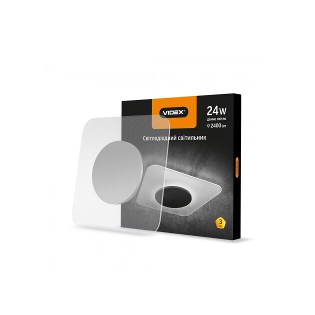 LED світильник Акриловий квадратний VIDEX 24W 4100K 220V  24 (VL-JTS-24S4), фото  | SNABZHENIE.com.ua