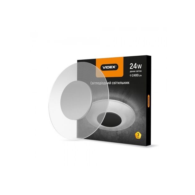LED світильник Акриловий круглий VIDEX 24W 4100K 220V  24 (VL-JTR-24S4), фото  | SNABZHENIE.com.ua