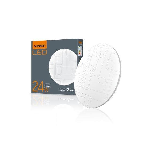 LED світильник настінно-стельовий VIDEX 24W 4100K 220V  24 (VL-CLR-244R), фото  | SNABZHENIE.com.ua