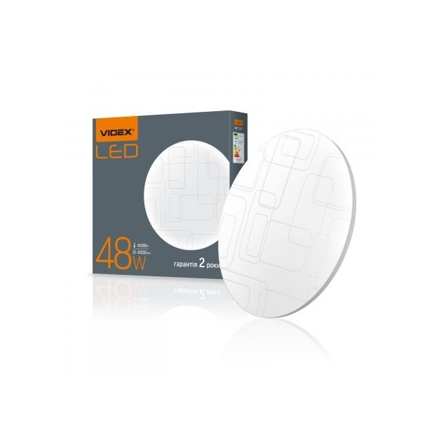LED світильник настінно-стельовий VIDEX 48W 4100K 220V  48 (VL-CLR-484R), фото  | SNABZHENIE.com.ua