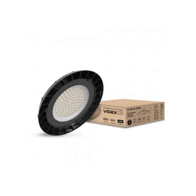 LED світильник висотний Хайбі VIDEX 100W 5000K 220V чорний  100 (VL-HBe15-1005B), фото  | SNABZHENIE.com.ua