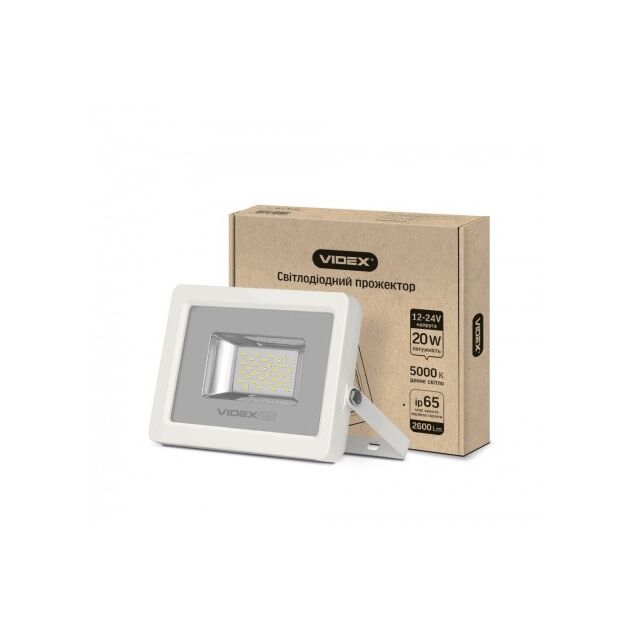 LED прожектор VIDEX PREMIUM 20W 5000K 12-24V White  20 (VL-F205W-12V), фото  | SNABZHENIE.com.ua