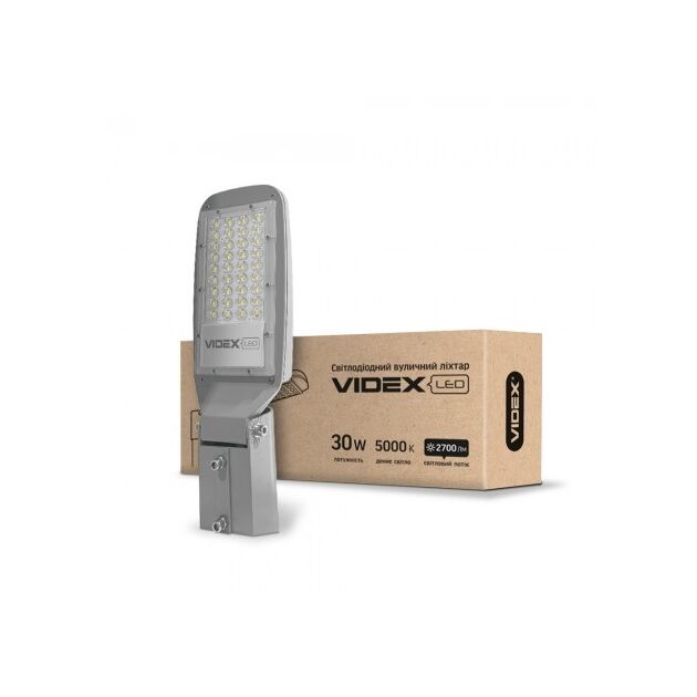 LED ліхтар вуличний (поворотний) VIDEX 30W 5000K 220V  2700 (VL-SLe13-305G), фото  | SNABZHENIE.com.ua