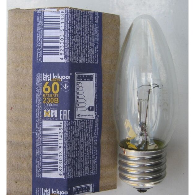 Лампа ДС  60/27 _60 Вт Е-27  60, фото  | SNABZHENIE.com.ua