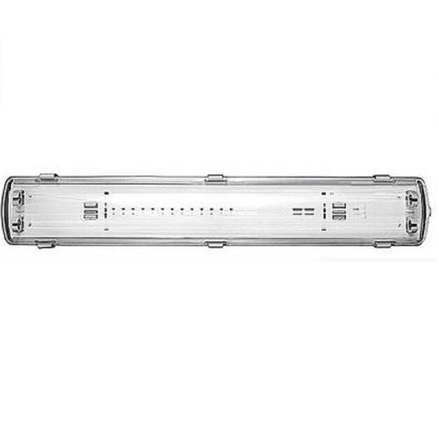Світильник для LED ламп Т8 L-2*1200мм, G13, IP65  LED T8 2x18, фото  | SNABZHENIE.com.ua