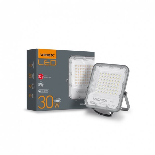 LED прожектор PREMIUM VIDEX F2 30W 5000K AC/DC12-48V  3 900 (VL-F2-305G-12V), фото  | SNABZHENIE.com.ua