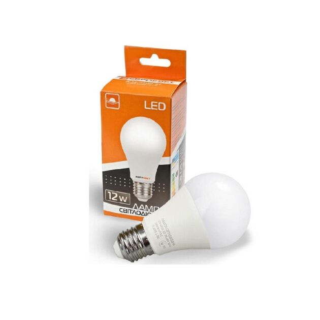 Лампа світлодіодна ЕВРОСВЕТ 12Вт 4200К A-12-4200-27 Е27  LED (000038859), фото  | SNABZHENIE.com.ua