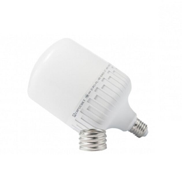 Лампа світлодіодна високопотужна ЕВРОСВЕТ 40Вт 6400К EVRO-PL-40-6400-40 Е40  LED, фото  | SNABZHENIE.com.ua