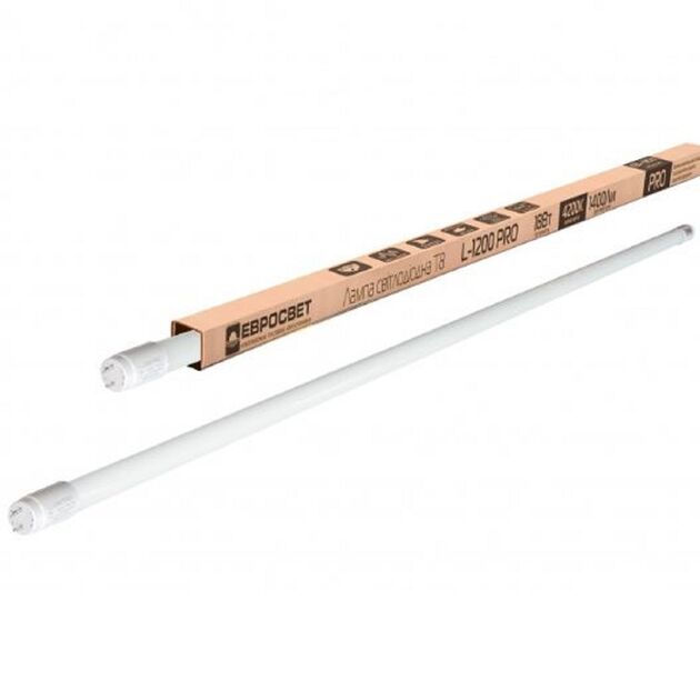 Лампа світлодіодна трубчаcта ЕВРОСВЕТ PRO 18Вт 4200K L-1200, T8, G13  LED, фото  | SNABZHENIE.com.ua