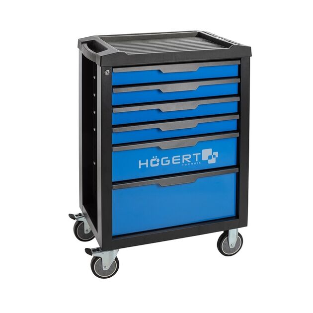 Візок (тумба) інструментальний, 6 ящиків (4 ящика висотою 75 мм, 1 ящик висотою 154 мм і 1 ящик висотою 233 мм)  6 (HT7G045), фото  | SNABZHENIE.com.ua