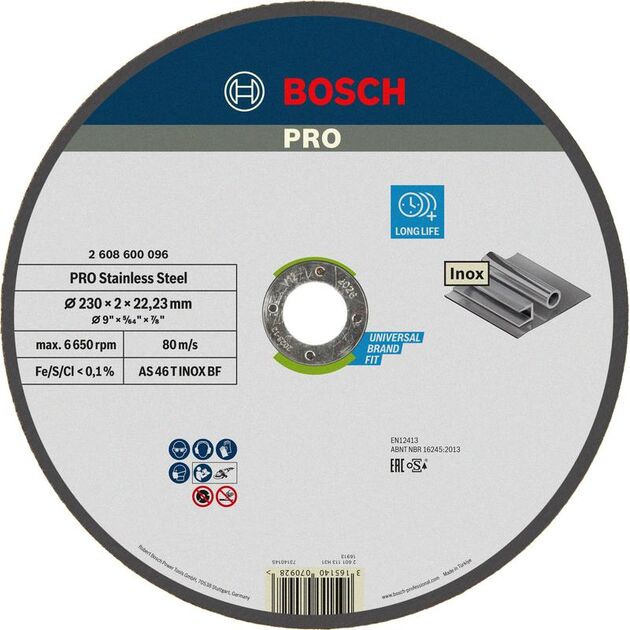BOSCH Армированный отрезной круг PRO Stainless Steel, фото , изображение 2 | SNABZHENIE.com.ua