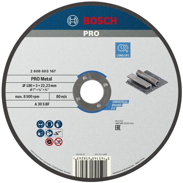 BOSCH Армированный отрезной круг PRO Metal, фото , изображение 2 | SNABZHENIE.com.ua
