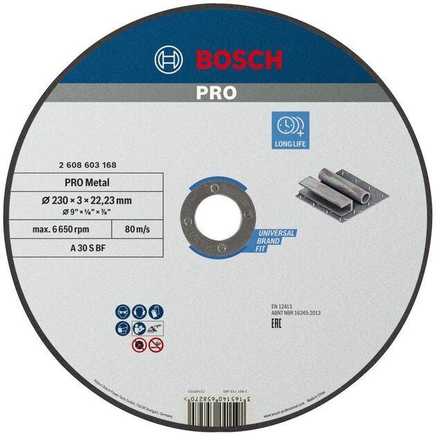 BOSCH Армированный отрезной круг PRO Metal, фото , изображение 2 | SNABZHENIE.com.ua