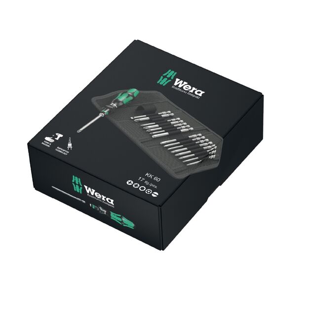 Wera Набор бит с рукояткой-битодержателем и патроном, фото , зображення 2 | SNABZHENIE.com.ua