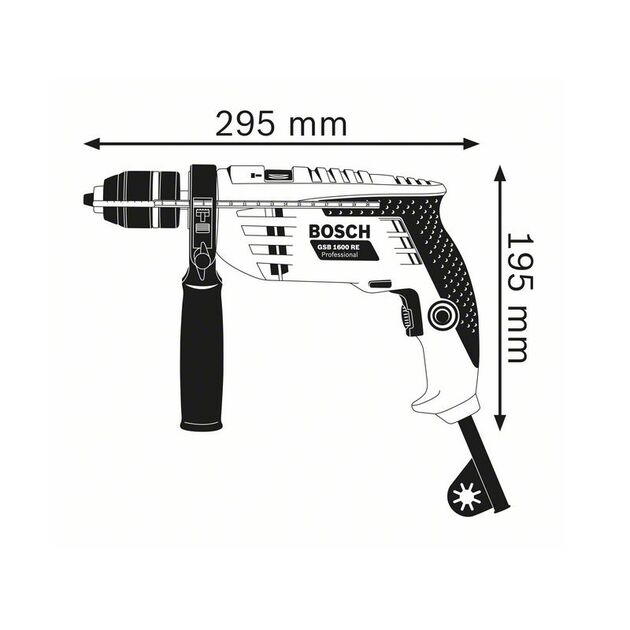 BOSCH Дрель ударная, фото , зображення 2 | SNABZHENIE.com.ua