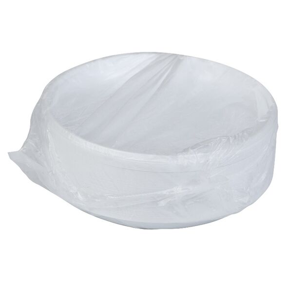 BUROCLEAN Тарелка десертная одноразовая, d-165 мм, белая, 1-секция, 100 шт, фото , изображение 2 | SNABZHENIE.com.ua