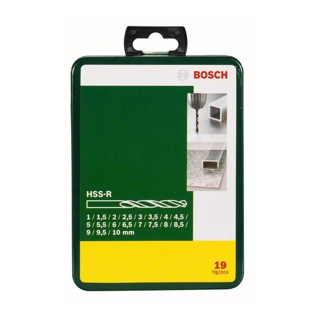 BOSCH Набор сверл по металлу из быстрорежущей стали R, 19 шт., фото , изображение 2 | SNABZHENIE.com.ua
