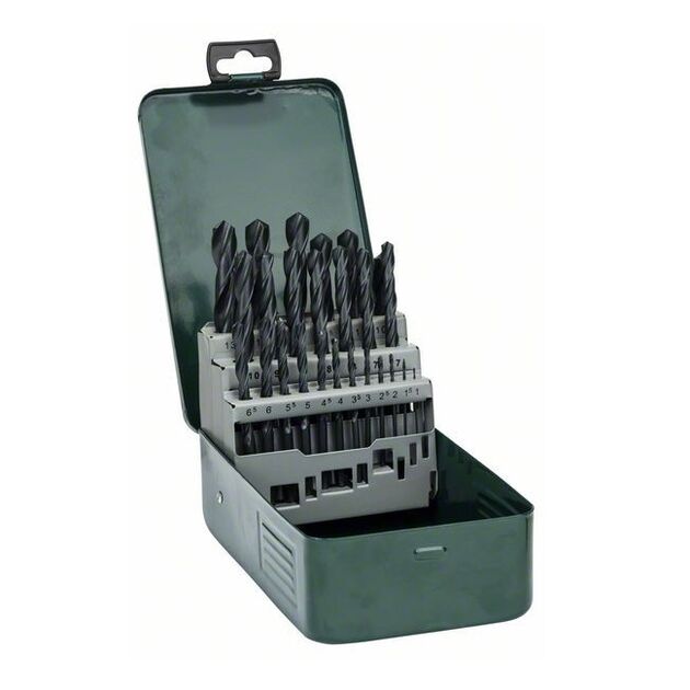 BOSCH Набор сверл по металлу из быстрорежущей стали R, 25 шт., фото  | SNABZHENIE.com.ua